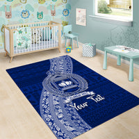 Personalised Fiji Queen Victoria School Area Rug Fijian Tapa Pattern LT14 - Polynesian Pride