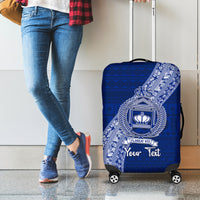 Personalised Fiji Queen Victoria School Luggage Cover Fijian Tapa Pattern LT14 - Polynesian Pride