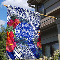 Personalised Samoana High School Garden Flag American Samoa Schools Polynesian Tropical Flowers LT14 - Polynesian Pride