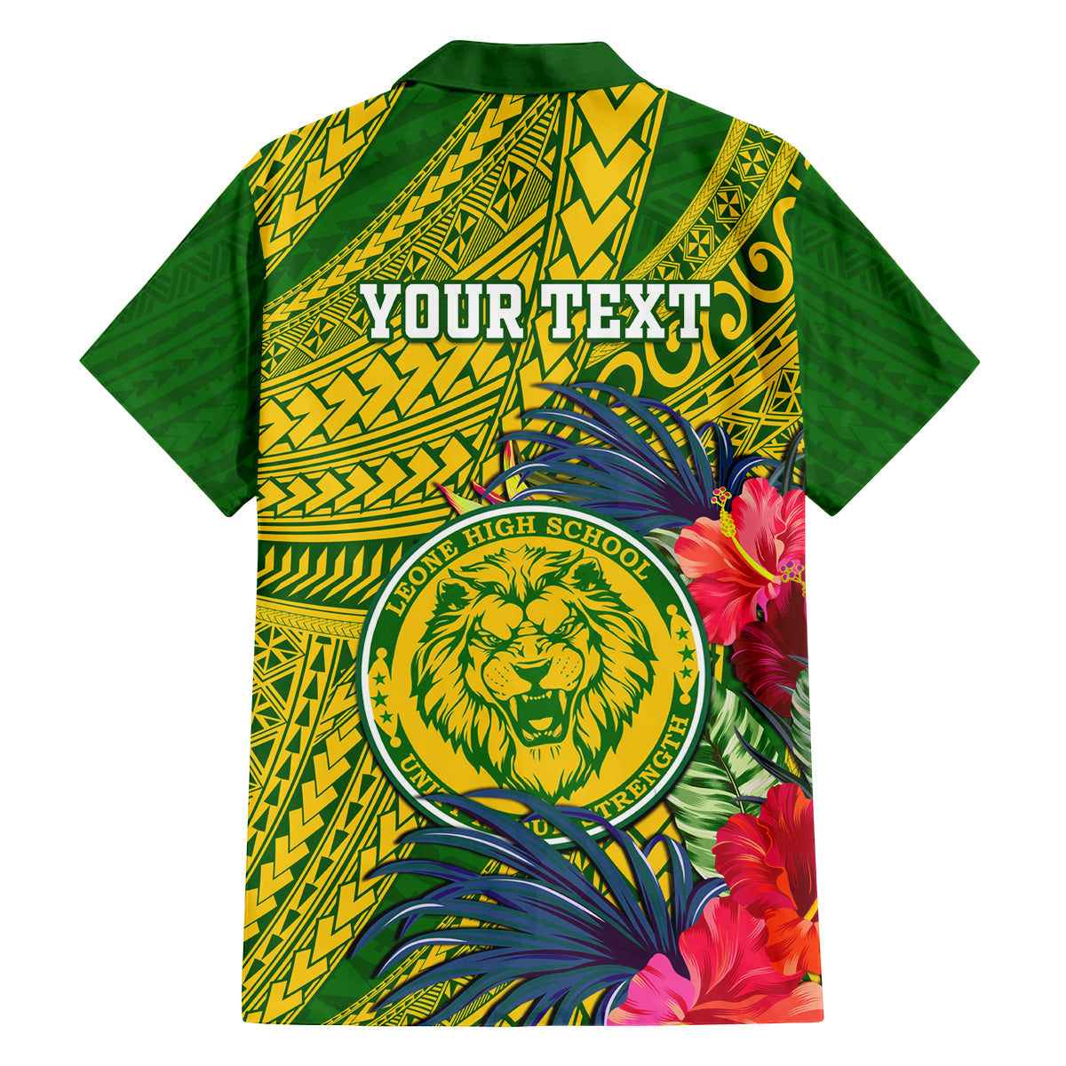 Personalised Leone High School Family Matching Puletasi Dress and Hawaiian Shirt American Samoa Schools Polynesian Tropical Flowers LT14 - Polynesian Pride