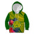 Personalised Leone High School Kid Hoodie American Samoa Schools Polynesian Tropical Flowers LT14 Hoodie Green - Polynesian Pride