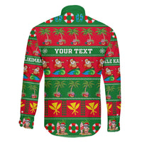 Personalised Hawaii Christmas Family Matching Mermaid Dress and Hawaiian Shirt Mele Kalikimaka LT14 - Polynesian Pride