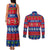 Personalised Guam Christmas Couples Matching Tank Maxi Dress and Long Sleeve Button Shirt Felis Pasgua LT14 - Polynesian Pride