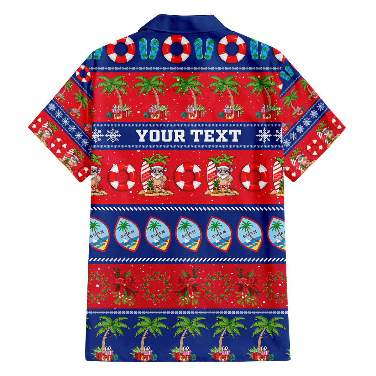 Personalised Guam Christmas Family Matching Long Sleeve Bodycon Dress and Hawaiian Shirt Felis Pasgua LT14 - Polynesian Pride