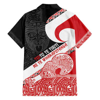 Toitu Te Tiriti Me Te Whakaputanga Family Matching Summer Maxi Dress and Hawaiian Shirt Maori Wahaika With Haka Face LT14 - Polynesian Pride