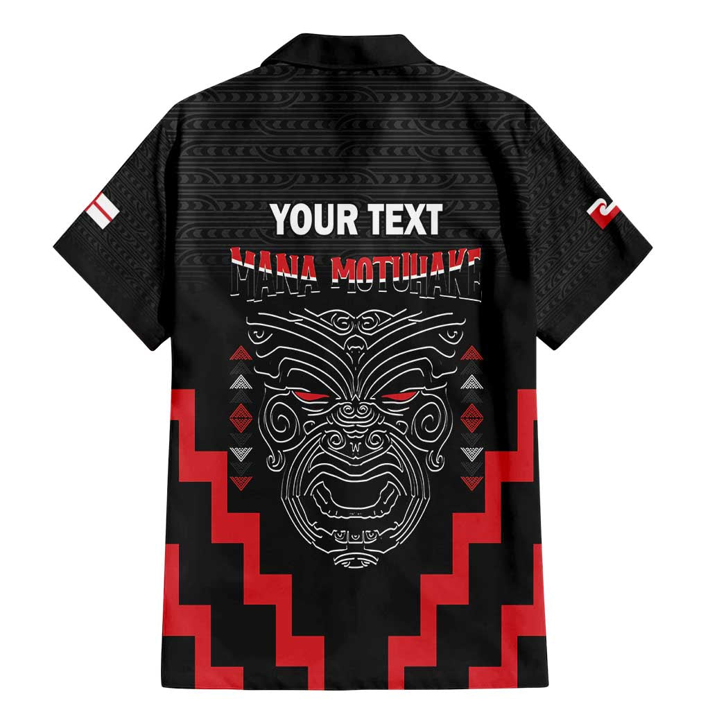 Personalised Toitu Te Tiriti Mana Maori Motuhake Family Matching Mermaid Dress and Hawaiian Shirt Aotearoa Haka Face Mix Poutama Art LT14 - Polynesian Pride