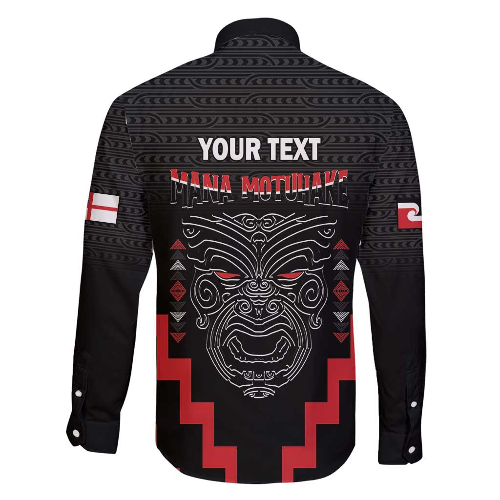 Personalised Toitu Te Tiriti Mana Maori Motuhake Family Matching Puletasi and Hawaiian Shirt Aotearoa Haka Face Mix Poutama Art LT14 - Polynesian Pride