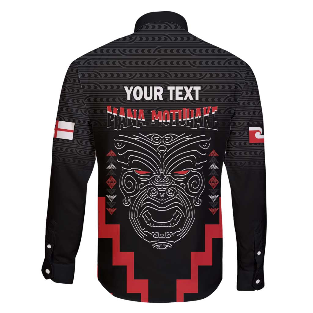 Personalised Toitu Te Tiriti Mana Maori Motuhake Family Matching Short Sleeve Bodycon Dress and Hawaiian Shirt Aotearoa Haka Face Mix Poutama Art LT14 - Polynesian Pride