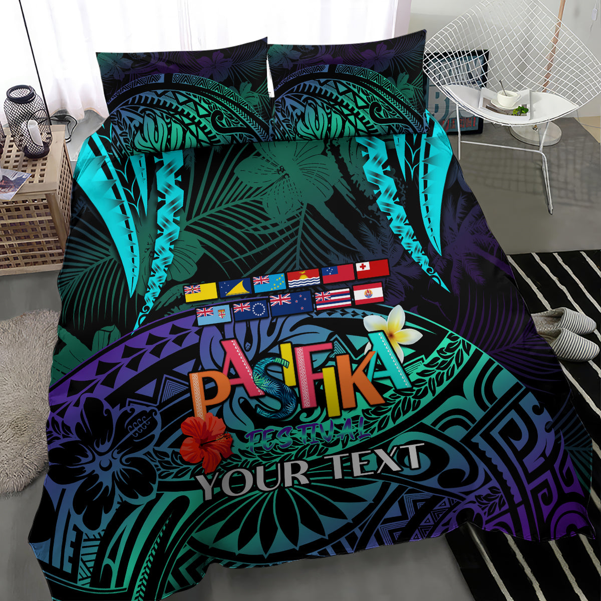 Personalised Pasifika Festival Auckland Bedding Set 2024 Pacific Islands Polynesian Pattern LT14 - Polynesian Pride