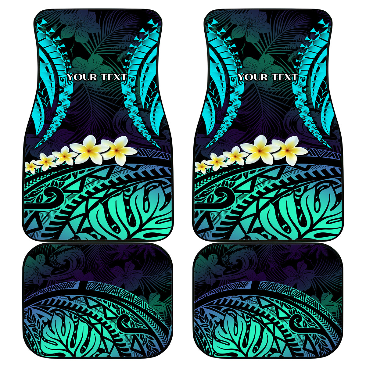 Personalised Pasifika Festival Auckland Car Mats 2024 Pacific Islands Polynesian Pattern LT14 Purple - Polynesian Pride