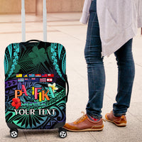 Personalised Pasifika Festival Auckland Luggage Cover 2024 Pacific Islands Polynesian Pattern LT14 Purple - Polynesian Pride