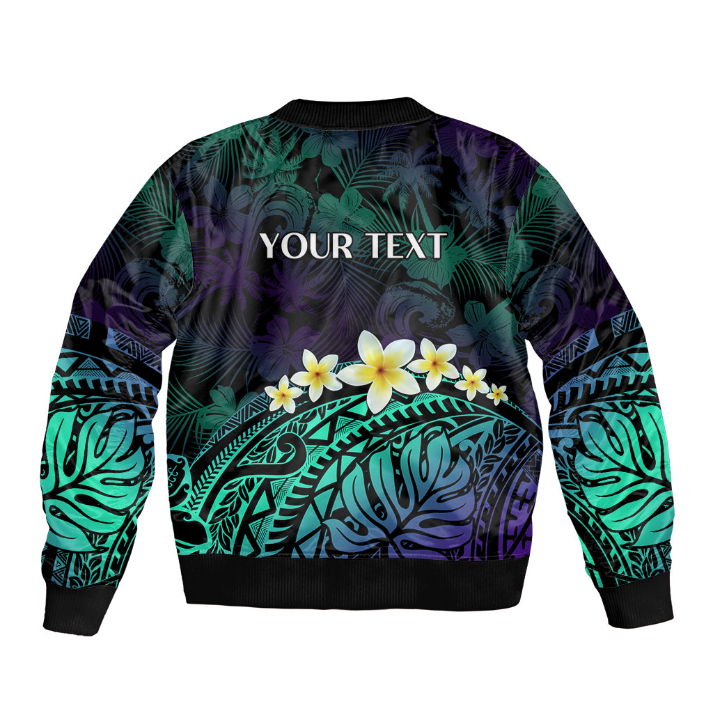 Personalised Pasifika Festival Auckland Sleeve Zip Bomber Jacket 2024 Pacific Islands Polynesian Pattern LT14 - Polynesian Pride