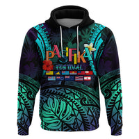 Personalised Pasifika Festival Auckland Zip Hoodie 2024 Pacific Islands Polynesian Pattern LT14 Pullover Hoodie Purple - Polynesian Pride