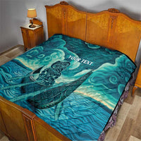 Personalised New Zealand Waitangi Day Quilt Hei Tiki With Maori Waka - Whakarare Pattern