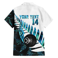 New Zealand Lawn Bowls Custom Hawaiian Shirt Aotearoa Silver Fern Paua Shell LT14 - Polynesian Pride