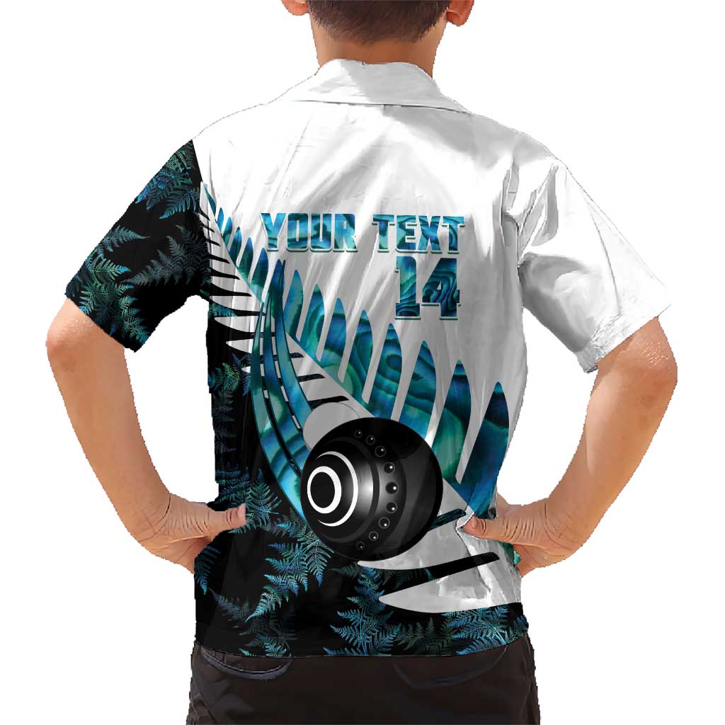 New Zealand Lawn Bowls Custom Hawaiian Shirt Aotearoa Silver Fern Paua Shell LT14 - Polynesian Pride