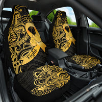 Polynesia Bone Cancer Awareness Car Seat Cover Fight Warriors