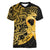 Polynesia Bone Cancer Awareness Women V-Neck T-Shirt Fight Warriors