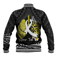 Personalised Polynesia World Lung Cancer Day Baseball Jacket Faith Hope Love