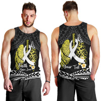 Personalised Polynesia World Lung Cancer Day Men Tank Top Faith Hope Love LT14 - Polynesian Pride