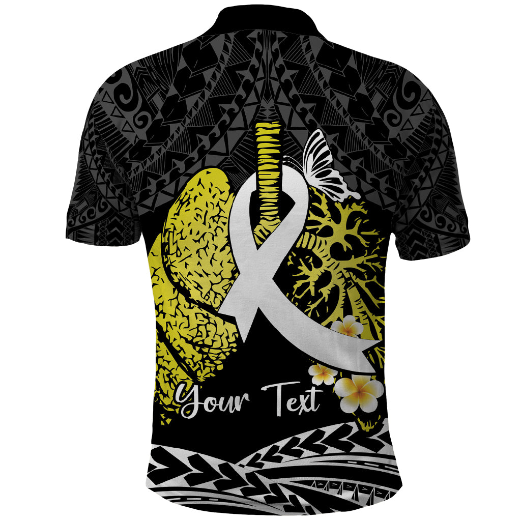 Personalised Polynesia World Lung Cancer Day Polo Shirt Faith Hope Love