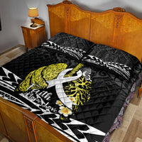 Polynesia World Lung Cancer Day Quilt Bed Set Faith Hope Love