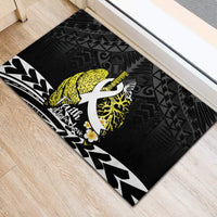 Polynesia World Lung Cancer Day Rubber Doormat Faith Hope Love LT14 - Polynesian Pride