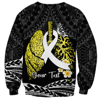 Personalised Polynesia World Lung Cancer Day Sweatshirt Faith Hope Love LT14 - Polynesian Pride