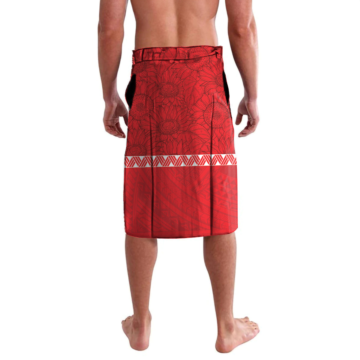 Personalised In September We Wear Red Lavalava Polynesia Blood Cancer Awareness