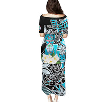 Personalised Guam Liberation Day Puletasi Chamorro Latte Stone With Guasali Flowers