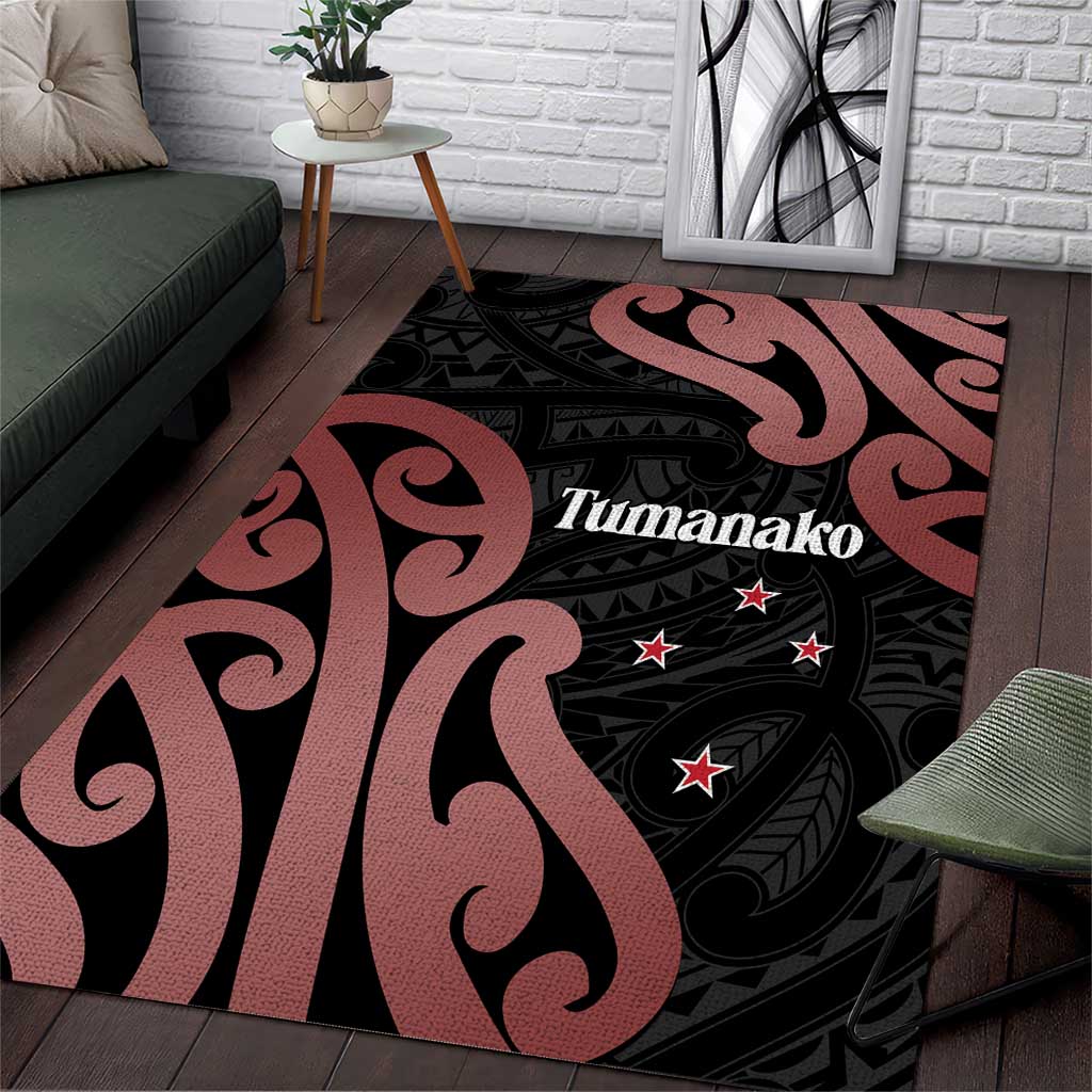 New Zealand Mangopare Tamanako Area Rug Aotearoa Maori LT14 Brown - Polynesian Pride