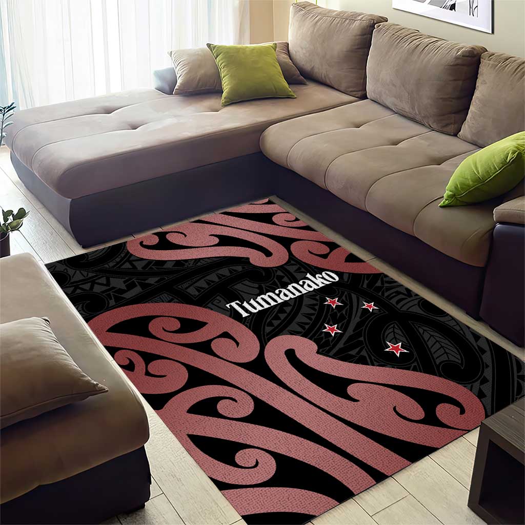 New Zealand Mangopare Tamanako Area Rug Aotearoa Maori LT14 - Polynesian Pride