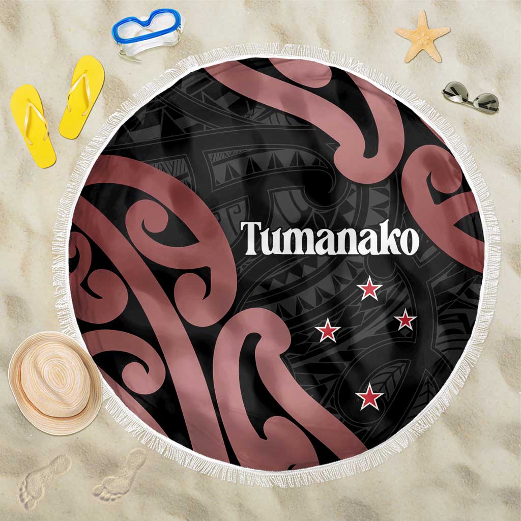 New Zealand Mangopare Tamanako Beach Blanket Aotearoa Maori