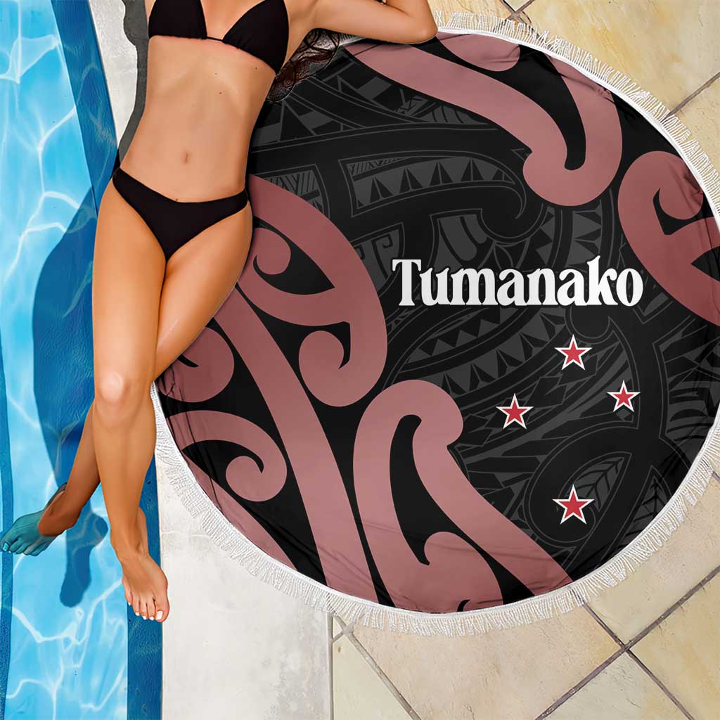 New Zealand Mangopare Tamanako Beach Blanket Aotearoa Maori