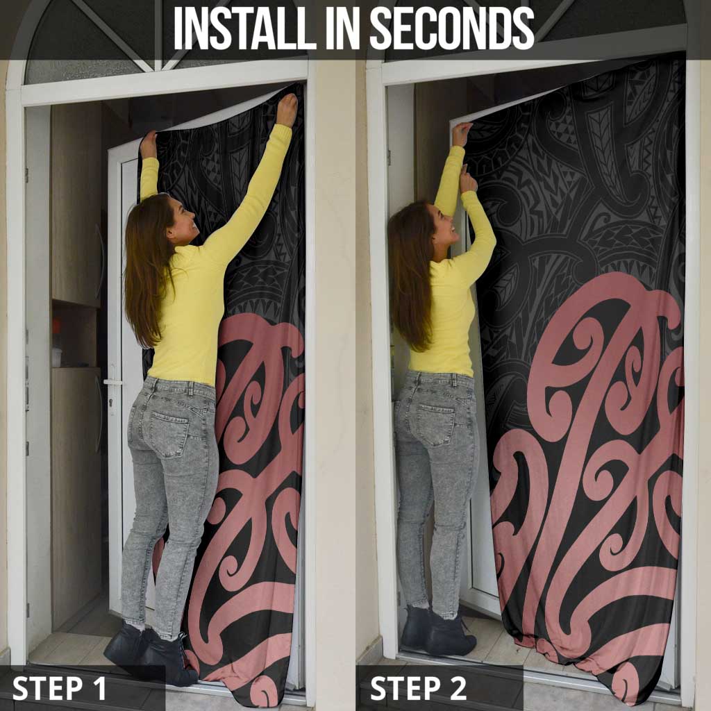 New Zealand Mangopare Tamanako Door Cover Aotearoa Maori - Polynesian Pride