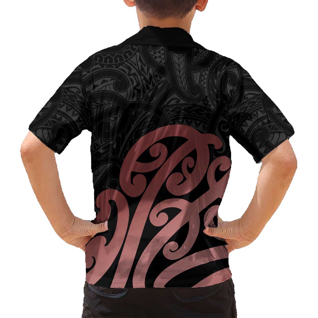 New Zealand Mangopare Tamanako Family Matching Long Sleeve Bodycon Dress and Hawaiian Shirt Aotearoa Maori LT14 - Polynesian Pride