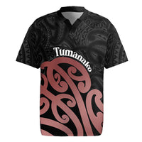 New Zealand Mangopare Tamanako Rugby Jersey Aotearoa Maori LT14 Brown - Polynesian Pride
