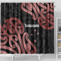 New Zealand Mangopare Tamanako Shower Curtain Aotearoa Maori