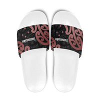 New Zealand Mangopare Tamanako Slide Sandals Aotearoa Maori LT14 Brown - Polynesian Pride