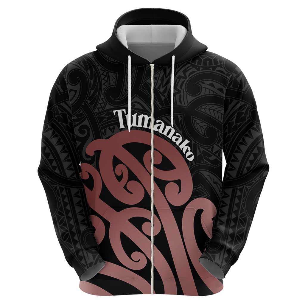 New Zealand Mangopare Tamanako Zip Hoodie Aotearoa Maori