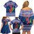 Custom Samoa Rugby Family Matching Off Shoulder Short Dress and Hawaiian Shirt 2024 Go Champions Samoan Gingers