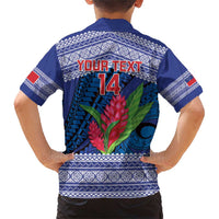 Custom Samoa Rugby Family Matching Short Sleeve Bodycon Dress and Hawaiian Shirt 2024 Go Champions Samoan Gingers