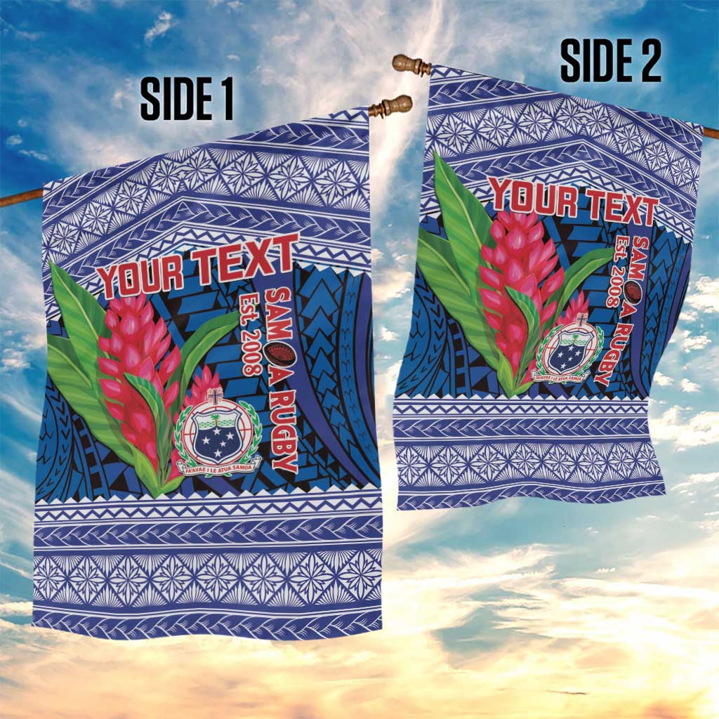 Custom Samoa Rugby Garden Flag 2024 Go Champions Samoan Gingers