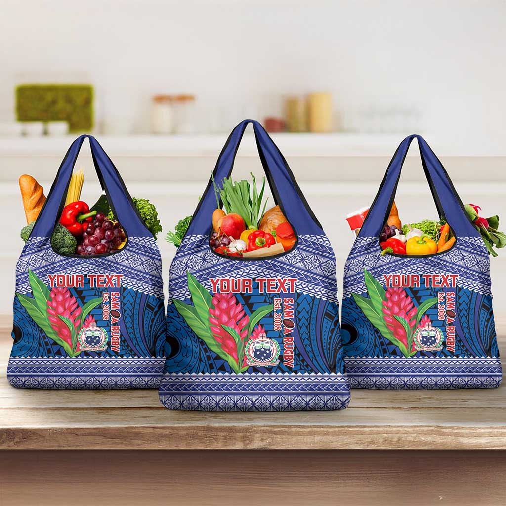 Custom Samoa Rugby Grocery Bag Go Champions Samoan Gingers LT14 3-pack One Size Blue - Polynesian Pride