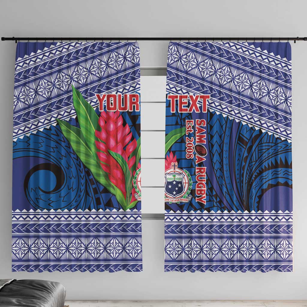 Custom Samoa Rugby Window Curtain 2024 Go Champions Samoan Gingers