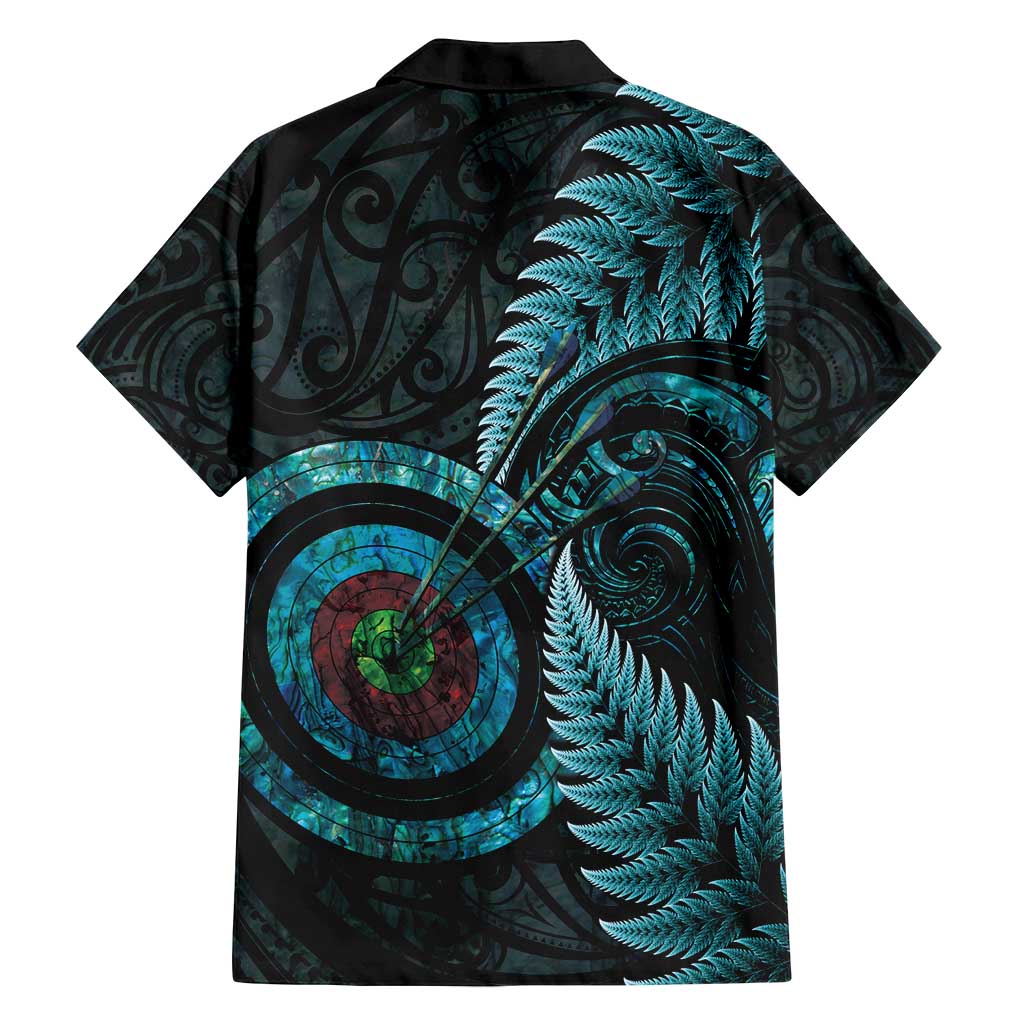 New Zealand Archery Family Matching Tank Maxi Dress and Hawaiian Shirt Aotearoa Silver Fern Maori LT14 - Polynesian Pride