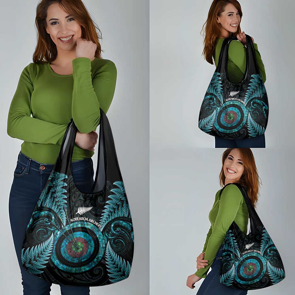 New Zealand Archery Grocery Bag Aotearoa Silver Fern Maori - Polynesian Pride
