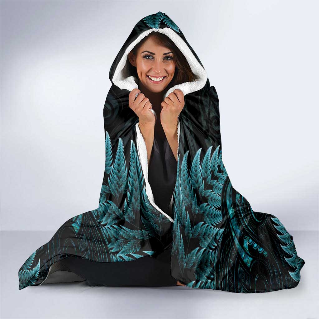 New Zealand Archery Hooded Blanket Aotearoa Silver Fern Maori - Polynesian Pride