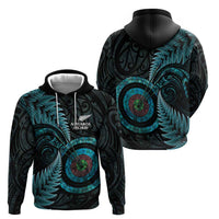 New Zealand Archery Hoodie Aotearoa Silver Fern Maori - Polynesian Pride
