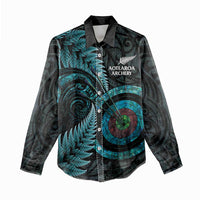 New Zealand Archery Women Casual Shirt Aotearoa Silver Fern Maori LT14 - Polynesian Pride